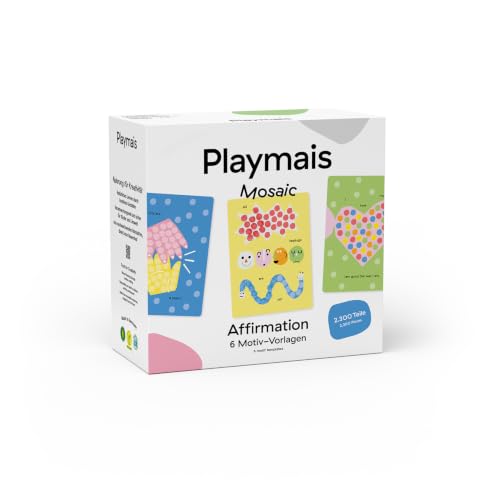 Playmais - Cartes d'affirmation mosaïque - 2300 pièces - Kit de bricolage