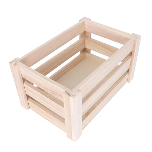 OFFSCH Caja Hueca De Madera Candado Práctica Para Guardar Artículos Diversos y Decorativa