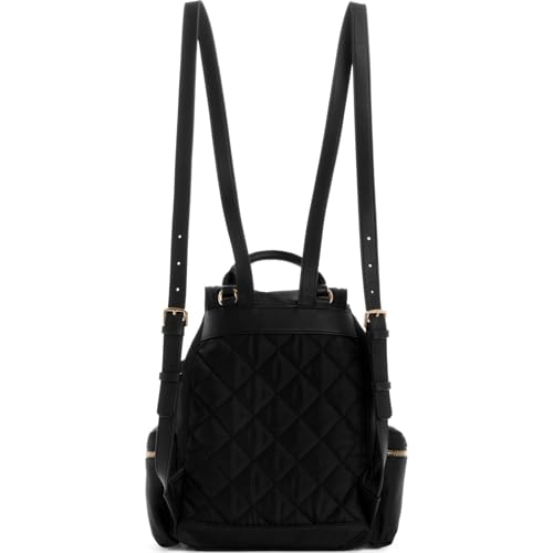 GUESS Womens Eco Gemma Backpack, Drawstring Flap, Black2