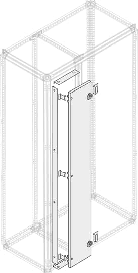 Porte aveugle colonne interne de finition supérieure 1800 x 400 mm