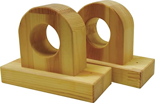 のれん工房 のれん棒受け 木製 のれんフック のれん掛け 店舗用 店頭 飲食店 暖簾 ショート 2個セット 98063