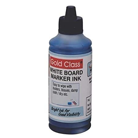 Gold Class White Board Marker Ink(100ml) (Pack of 1) (Blue) | Suitable for White Board Surface |School Stationery |Easily Refill |Bold Blue Color |Smudge Proof|Quick Drying |Indian Brand.-image-25