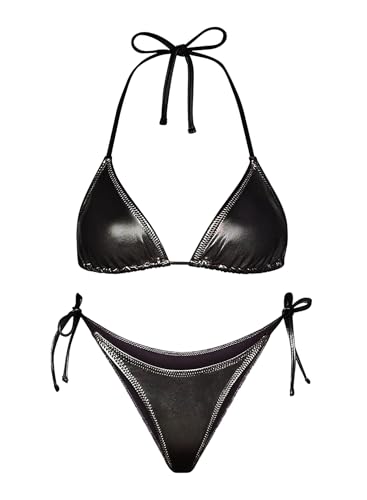 新品未使用 SEASON BIKINI Amazon.com: Ella Lust Metallic Bikini for Women - Silver