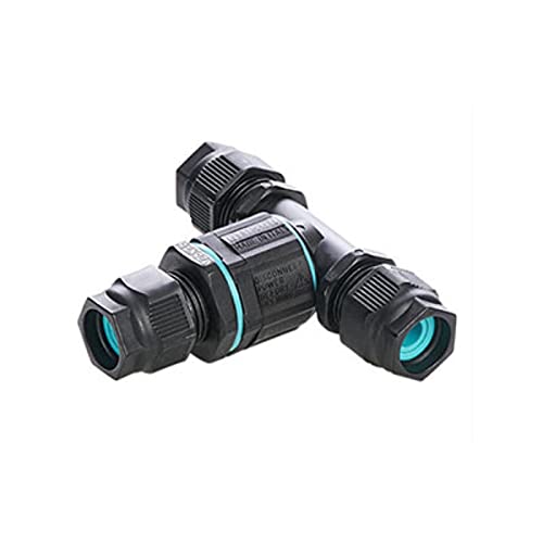 HylecIP68 TeeTub in-Line 3 Way T Splitter Cable Connector