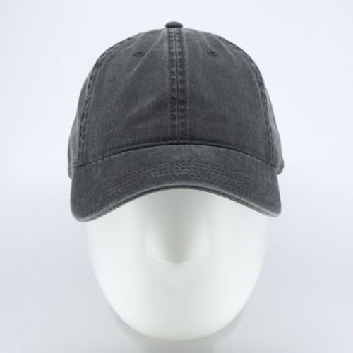 Gorra Ajustable Vintage de Algodón Lavado Liso miniatura 2