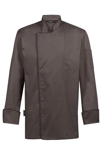 GREIFF Gastro-Moda Cuisine Herren Kochjacke Paspelierung Regular Taupe XXL