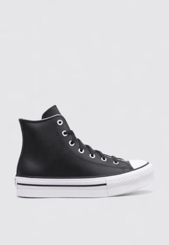 Converse A02485C Undefined's CTAS Eva Lift Hi Sneaker Trainers (Black White, US 4)2
