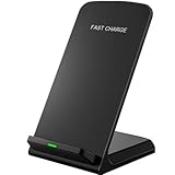 UrbanX Q-740 Wireless Charger Stand, Qi-Certified for Nokia XR20, 10W Fast-Charging (No AC Adapter) - Black