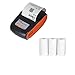 MMD1 Mini stampante wireless Bluetooth 58 mm stampante portatile portatile portatile Android IOS-PC Pocket-Bill Impresoras (color: Add 3 Rolls Paper) immagine