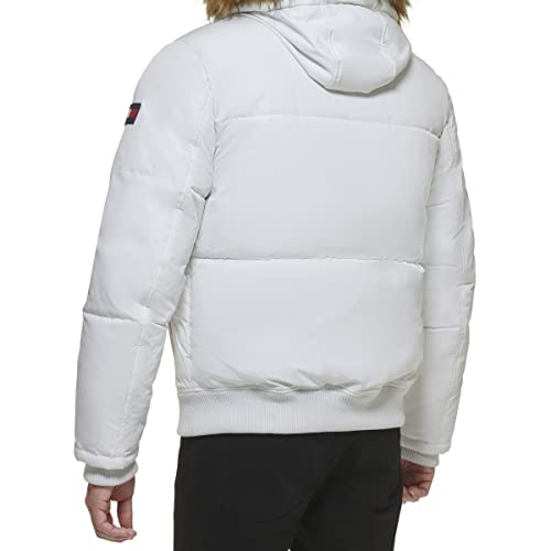 Image of Tommy Hilfiger Men's Arctic Cloth Quilted Snorkel Bomber Jacket (Standard and Big & Tall)