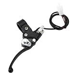 Pretfy Penca de Palanca de Freno Derecha 22 Mm con Cable, para Mini ATV Quad 2 Tiempos, Manillares 7/8 Pulgadas