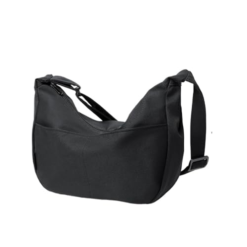 Light Weight Minimalism Hobo Crossbody Bag Men Women Fashion Thin Banana Crescent Shoulder Nylon Cross Body
