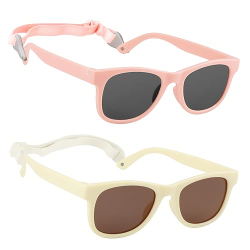 Image of 2-Pack Toddler Polarized Sunglasses UV400 with Strap