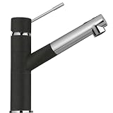 SCHOCK | Miscelatore New Aquaflex Monocomando Canna a Tubo con Doccetta Estraibile, Colore Antracite, h242