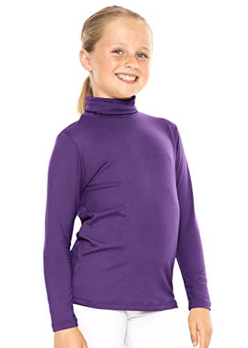Image of STRETCH IS COMFORT Girl's Oh So Soft Long Sleeve Turtleneck | Youth Size 2-16