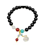 FYIYIEW Regalos para Mujer, Pulsera de Amuleto la Suerte for Mujeres y Hombres Reiki Crystal Chakra Meditación atraer Fortuna Buena