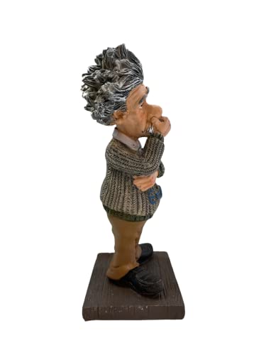 Image of AUGEN Polyresin Albert Einestine Idol Statue Showpiece for Home Decor Decoration and Gifting (1 Piece, 6723B-B)