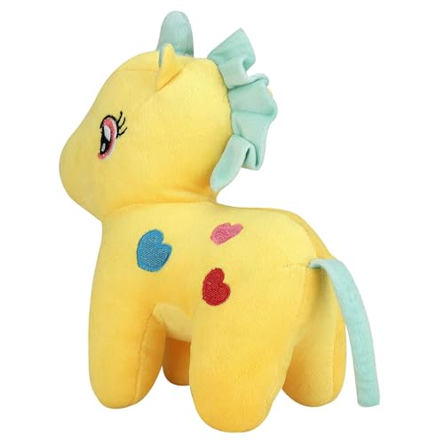 Image of DearJoy Baby Unicorn Soft Toy and Plush Toy Yellow - 32cm
