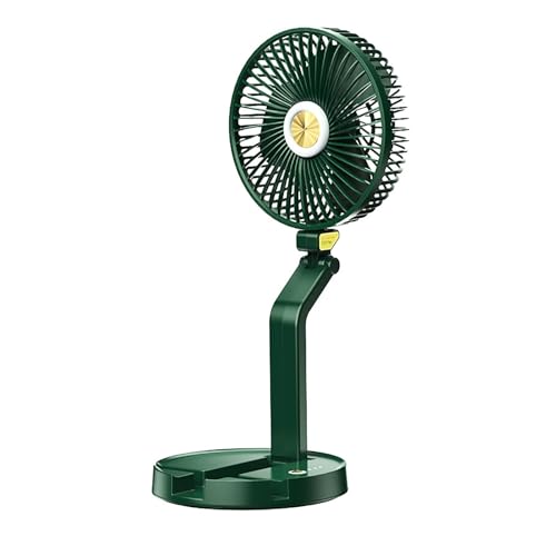 Ventilateur de bureau portable rechargeable haut de gamme avec flux d'air et LED de précision