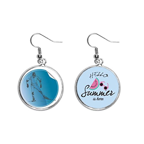 Pendientes de sandía para lucir este verano con look de esquís