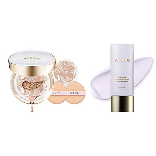 Age 20'S Make Up Set, Long Stay Foundation Cushion Pact + Purple Tone Up Base #TOP17