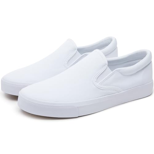 Image of yageyan Mens Slip on Sneakers Loafers Shoes Canvas Black Shoes Canvas Blue Casual Fashion Shoes