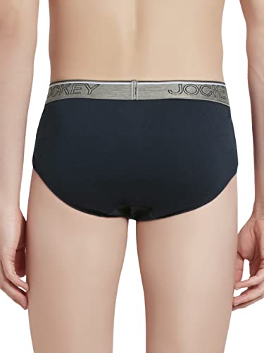 Image of Jockey 8037 Men Super Combed Cotton Solid Brief with Ultrasoft Waistband