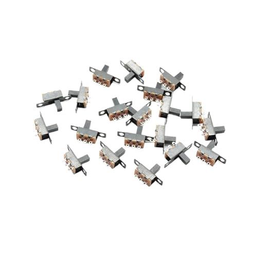 Interruptor deslizante SPDT negro con conmutación precisa de 3 pines mini pack de 10 piezas