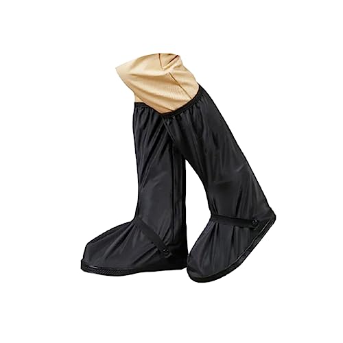 Cubrecalzados impermeables antideslizantes Totority para ciclismo al aire libre, protectores reutilizables de alta altura para botas, cubiertas gruesas y resistentes para motocicleta y bicicleta miniatura 1