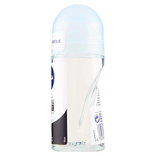 NIVEA Black & White Invisible Fresh Roll-on 6 x 50 ml Deodorant Women für Frische 72h Deo Roll-on Anti-Transpirant für Gerüche, Schweiß… – Ansicht 5