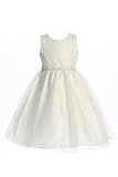 Ivory Flower Girl Dresses for Wedding Size 8 Cream Vestidos Elegantes para niñas boda Tulle Kids Big Girls Easter Dress Special Occasion Party Formal Fiesta Fancy ninas niña Glitter