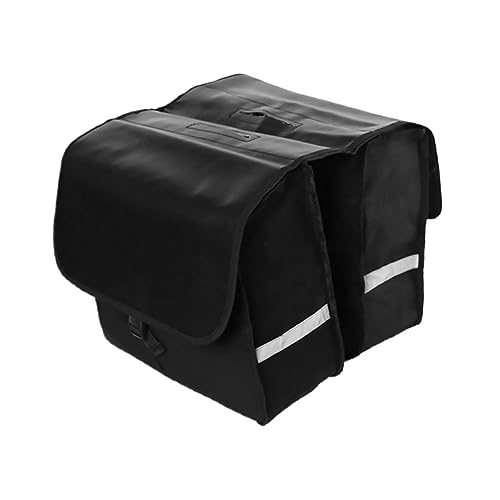Yardwe Double Pannier Side Bags for Capacity Rear Rack Saddle Bags Reflective Straps for Night Visibility and Easy to Remove for Cycling Adventures