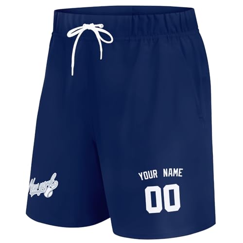 Image of ANTKING Swim Trunks Custom Name Number Beach Shorts for Men Youth Gifts
