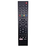 Fréquence : 433 MHz Télécommande TV Grundig LED 3D Intelligente Netflix TS5-R6 TS3-R5 TS3187R-5 VLE7630BP, 1 pièce