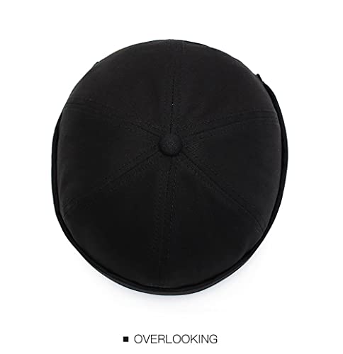 Image of No Brim Skullcap Sailor Cap Adjustable Rolled Cuff Docker Beanie Hat Brimless Caps for Men