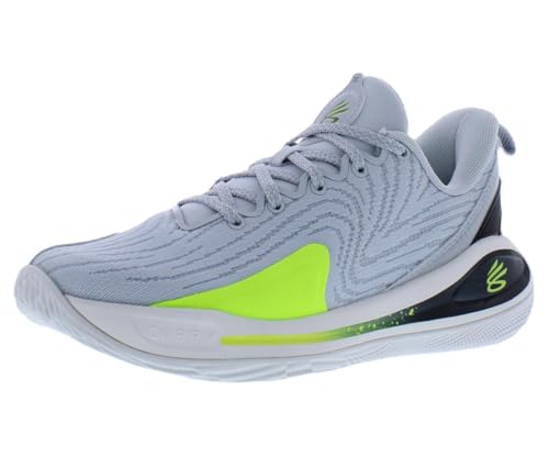 Under Armour Curry 12 Anti Gravity - Boys' Grade School (Grey/Volt/White) Size 6.5