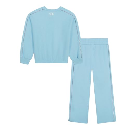 Image of Under Armour Girl's 2-piece Fleece Sweatshirt and Sweatpants Set, Soft & Comfortable