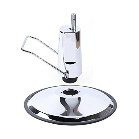 SHZICMY Barber Chair Replacement Hydraulic Pump with Base, 4 Screw Pattern Pump Weight Capacity 440 lbs/200kg for Desk Lift Chair Cover