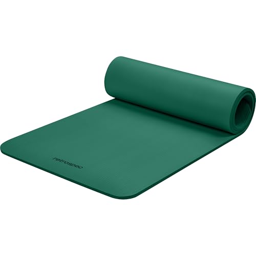 Image of Retrospec Solana Yoga Mat Thick 1 /2in Non-Slip Workout Mat with Nylon Strap - 72x24in Exercise Mat for Pilates, Stretching & Fitness - BPA Free, Easy Clean
