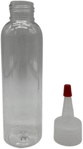 Miniatura 3 de Natural Farms Botellas transparentes Cosmo sin BPA de 4 onzas, paquete de 3 recipientes vacíos recargables, aceites esenciales, cabello,