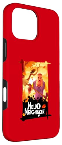 Coque iPhone 16 Pro Max Hello Neighbor imprimée silicone