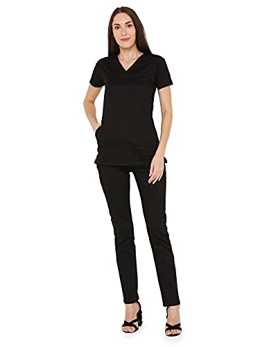 Image of Associated Uniforms Womens Cotton Slim Fit Scrub Suit with Lycra /Spandex /Stretch feel (LYCO)