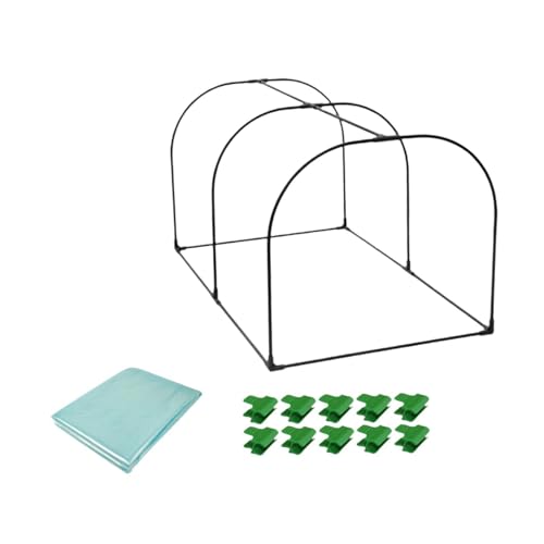 Fonowx ポータブル温室フィルム付き小型ガーデンフレームセット, 長さ100cm