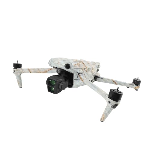 Image of MightySkins Carbon Fiber Skin Compatible with DJI Air 3 - Antique Marble | Protective, Durable Textured Carbon Fiber Finish | Easy to Apply
