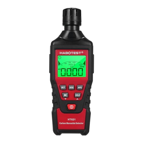 Detector de CO portátil HABOTEST HT621 con sensor electroquímico y LCD 8