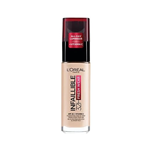 L'Oréal Paris Fondotinta Liquido Infaillible 32h, Coprente a Lunga Tenuta con Protezione Solare SPF25, Formula Waterproof e Idratante, Tonalità: 015 Neutral