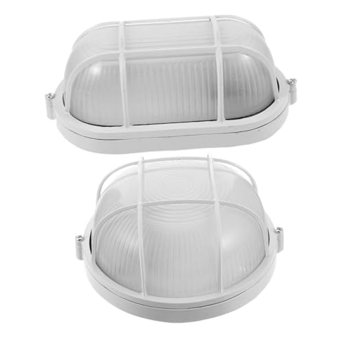 ifundom Professional Steam Room Wall Light 2pcs Anti-Fog Explosion-Proof Lamps Glass Aluminum for Spa Sauna and Relaxation