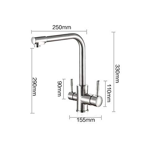 Robinet lavabo double sortie pour en finir avec le manque de débit - 6