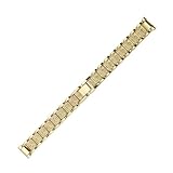 Cinturino for orologio da donna con diamanti da 14 mm compatibile con Armani LILY2 FOSSIL Casio, cinturino in acciaio inossidabile, accessori for orologi(Gold)