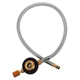 jojofuny Propangas Verlängerungsschlauch 35cm aus Flexiblem Material mit Schnellanschlussadapter für Gasgrill Wohnmobil und Outdoor Kochen